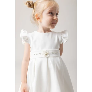 Ketbaby Kız Çocuk Taşlı Arkası Fiyonklu Pamuk Astarlı Tül Kabarık Elbise - Elisa KET001001