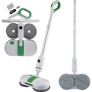 Kablosuz Elektrikli Mop T35 – Şarjlı Sessiz Elektrikli Paspas, Yıkanabilir Pedli (260 ml Su Hazneli)