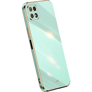 Digital Computer Home Xınlı Telefon Kılıfı Samsung Galaxy A22 5g (Ab Sürümü), Elektrokaplama Altın Kenar Darbeye Dayanıklı Tpu Koruyucu Kılıf-Camgöbeği (Yurt Dışından)