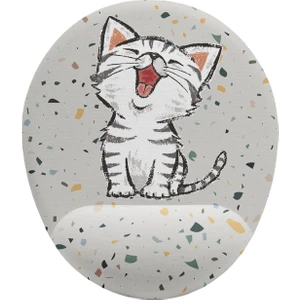 İyi Fikirler Minik Sevimli Kedi Bilek Destekli Mouse Pad