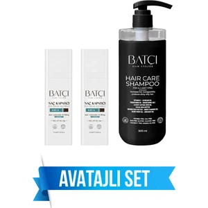 Batçı Hair Ateliler Saç Kapatıcı 30 ml 2 Adet + Sülfatsız Parabensiz Şampuan 415439, One Size