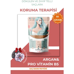 Dökülen – Zayıf Telli Saçlara Koruma Terapisi | Saç Bakım Proteini | 50 Gram