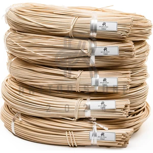 Rattan Doğal Bambu Çubuk 1 Kg. - 1,5mm / 2mm / 2,5mm / 3mm / 4mm / 5mm Rattan Örgü İp
