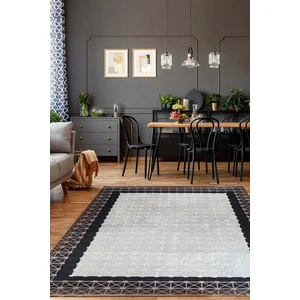 Kadife Dokulu, Lastikli, Sünger Apreli, Kaymaz Taban, Yıkanabilir Modern Desenlerde Halı Örtüsü - 6 M2