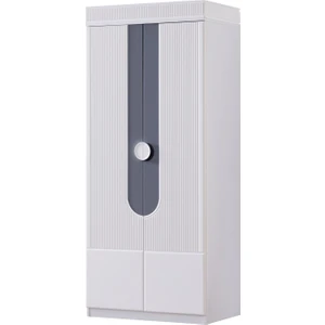 Gardırop, Vira 2 Kapaklı Dolap - Gri