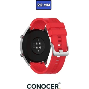 Huawei Watch Gt4 Gt5 46MM Uyumlu Yumuşak Silikon Desenli Kordon Kayış (22MM)