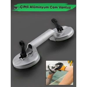 Ikili Alüminyum Cam Mobilya Mermer Fayans Kaldırma Taşıma Vantuzu Paslanmaz Krom Gövde