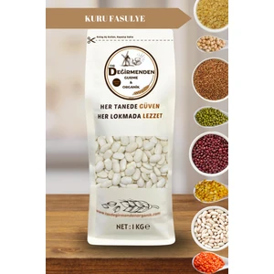 Taş Değirmenden Organik Atalık Kuru Fasulye (8 MM) - 1 Kilo