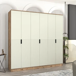 VENÜS 6 KAPAKLI EKO GARDIROP - MDF KAPAK