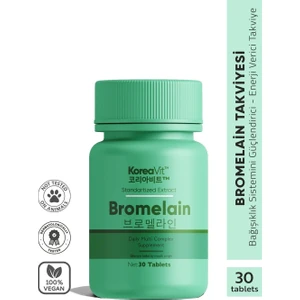 Bromelain Takviye Edici Gıda 30 Tablet – Bromelain & Kalsiyum