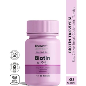 Biotin 30 Tablet – Saç, Cilt ve Tırnak Sağlığı