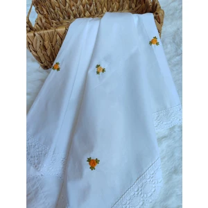 Rodin Lecro El işlemeli %100 Pamuk Bebek Kundağı (Çok Amaçlı Örtü)