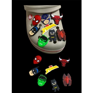 Crocs Terlik Süsü Marvel Karakterli Terlik Süsü Jibbitz 8 Adet