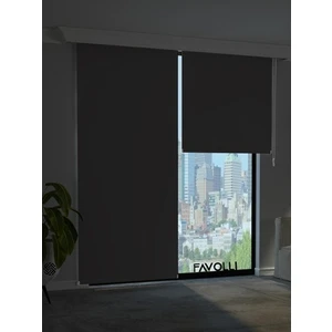 Koyu Gri Blackout Stor Perde Işık Geçirmez 140 cm x 200 cm Vidalı Montaj