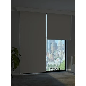 Açık Gri Karartma Blackout Stor Perde Metal Ithal Kasa Işık Geçirmez