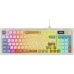 Kb-79 Sılent Pro Gri-Gri Mavi-Kahve Sessiz Rgb Q Membrane Oyuncu Klavyesi