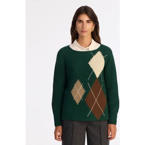 Regular Kayık Yaka Uzun Kol Kazak