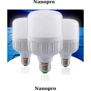 30W LED Ampul Beyaz Işık E27 Duy – Enerji Tasarruflu SMD Teknoloji, Büyük Boy, 3'lü Ekonomik Paket
