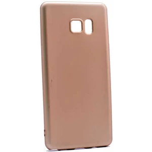noktaks - Samsung Galaxy Note 7 - Kılıf Mat Soft Premier Silikon Kapak - Gold - T1693