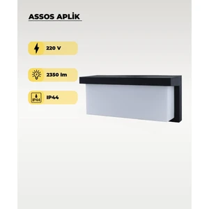 30W Assos Aplik 3200K Sarı Işık - IP44