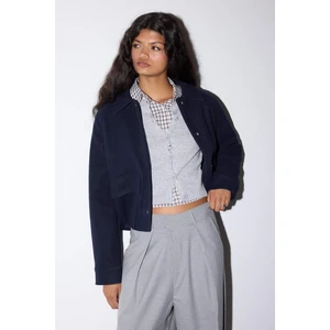 Regular Fit Polo Yaka Düğmeli Kaşe Mont