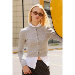 Regular Fit Bisiklet Yaka Triko Hırka A2076AX25WN