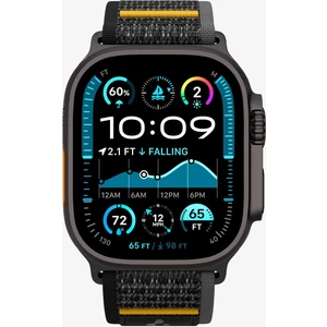 Apple Watch 49mm Ultra Seri 3/2/1 - 46mm Seri 11/10 - 45mm Seri 9/8/7 - 44mm Seri SE3/SE2/SE/6/5/4 ile Uyumlu Kordon Kayış Band Athlex Air Active Black - AMP09033