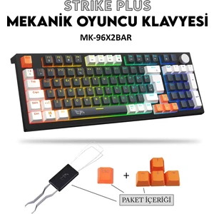 Strike Plus Mekanik Klavye Hot Swap Anti Ghosting Türkçe Örgü Kablo Oyuncu Klavyesi