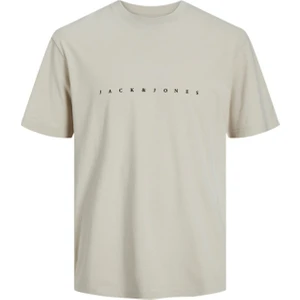 Jack & Jones JJESTAR JJ TEE SS NOOS Bej Erkek Kısa Kol T-Shirt