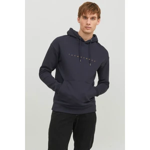 Jack & Jones JJESTAR JJ SWEAT HOOD NOO Lacivert Erkek Sweatshirt