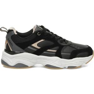 INTEREST PU W 4PR Siyah Kadın Sneaker