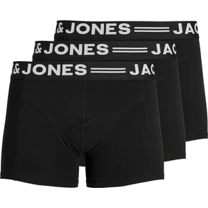 Jack & Jones SENSE TRUNKS 3-PACK NOOS Siyah Erkek Boxer