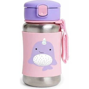 Skip Hop Pipetli Paslanmaz Çelik Suluk Narwhal 350 ml