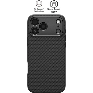 iPhone 17 Pro ile uyumlu ince Kılıf Liquid Air Hava Kanalı Teknolojisi™ Askeri Sınıf Koruma Matte Black Dokulu Yüzey Kapak - ACS09942