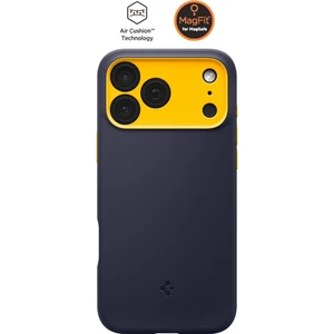 iPhone 17 Pro Max ile uyumlu Silikon MagSafe Kılıf Nano Pop Hava Kanalı Teknolojisi™ Askeri Sınıf Koruma MagFit Blueberry Navy Kaymaz Kapak - ACS09913