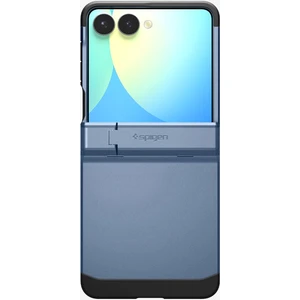 Samsung Galaxy Z Flip 7 ile Uyumlu Ekstra Dayanıklı Kılıf Tough Armor Pro Hava Kanalı Teknolojisi™ Askeri Sınıf Koruma MagFit özellikli KickStand'lı Sierra Blue Çift Katman Kapak - ACS09562