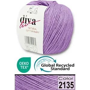 Diva İplik Premium Amigurumi Ipi Punch (Panç) Bebe Soft Cotton 50 gr Örgü Pamuk Ip - Lila