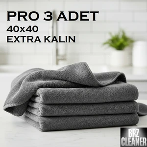 Pro Mikrofiber 40X40 3 Adet Ultra Kalın