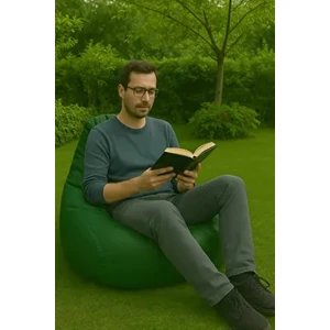 Deri Armut Koltuk Yeşil