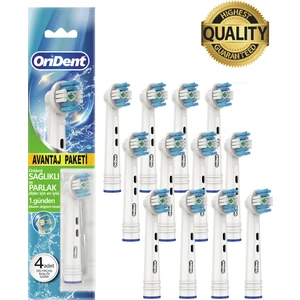 Whitening Pro Oral-B Uyumlu 12 Adet Yedek Başlık - Beyazlatma Teknolojisi & Premium Quality