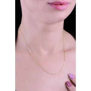 Söğütlü Silver 925 Ayar Gümüş Altın Yaldızlı Zarif Tasarım Kolye Zinciri – Şık, Dayanıklı ve Uzun Ömürlü