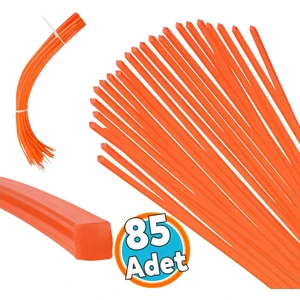 Kare Çubuk Motorlu Tırpan Misinası Bahçe Dayanıklı Ot Biçme Ipi Çubuk 4 mm (28 Cm) Hazır 85 Adet