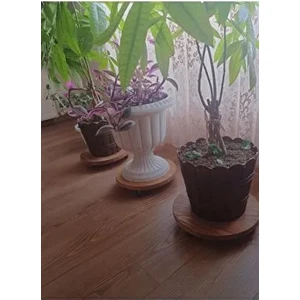 Ahşap Tüp Damacana Saksı Altlığı