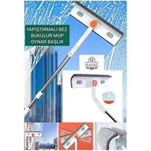 Oynar Başlıklı Bükülür Mop Cam Silecek Çift Taraflı Temizleme Özelliği ile Kullanım Rahatlığı