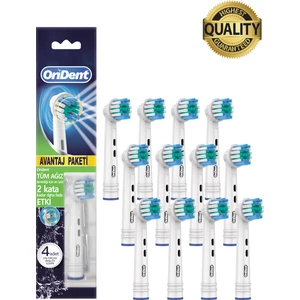 Pro Cleaning Oral-B Uyumlu 12 Adet Yedek Başlık – Günlük Derin Temizlik & Premium Quality