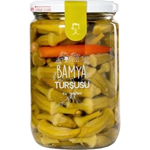 Bamya Turşusu 720 Gr.(Ev YAPIMI,%100 Doğal,katkısız)