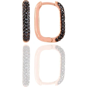 Söğütlü Silver 925 Ayar Rose Kaplama Oniks Taşlı Kadın Küpe – Şık ve Trend Tasarım, Türkiye Yapımı