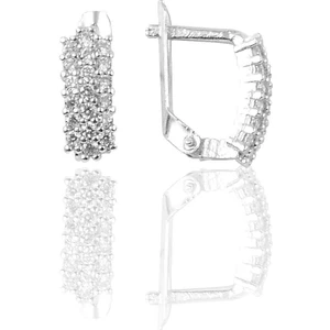 Söğütlü Silver Kadın Beyaz J Şekilli Zirkon Taşlı 925 Ayar Gümüş Küpe – Türkiye'de El İşçiliği Üretim