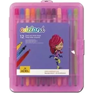 Adel 12LI Çevirmeli Mum Boya