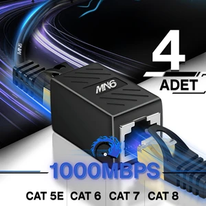 Mn6 M13X Kablo BIRLEŞTIRICI/4 ADET-CAT5-CAT6-CAT7-CAT8-UYUMLU/LAN Kablosu Birleştirici Ara Aparatı
